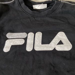 black fila crewneck